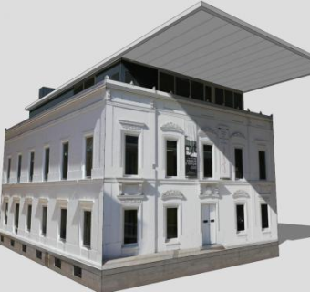 奥维耶多宫殿建筑SU模型下载_sketchup草图大师SKP模型