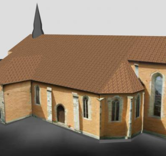 中世纪欧洲平房建筑SU模型下载_sketchup草图大师SKP模型