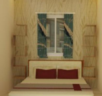 现代主卧室主人房SU模型下载_sketchup草图大师SKP模型