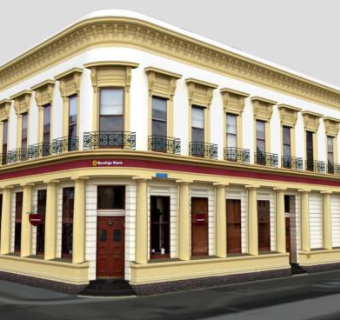 联合银行建筑物SU模型下载_sketchup草图大师SKP模型