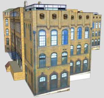 弗农广场校区建筑SU模型下载_sketchup草图大师SKP模型