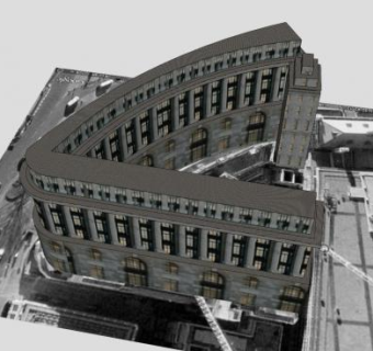 联合利华大厦建筑SU模型下载_sketchup草图大师SKP模型