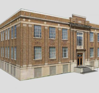 萨斯喀彻温省的电信总部SU模型下载_sketchup草图大师SKP模型