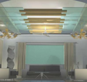 简欧风格客厅SU模型下载_sketchup草图大师SKP模型