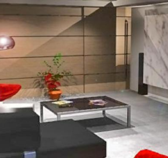 都市客厅休息室SU模型下载_sketchup草图大师SKP模型