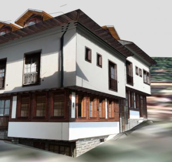 古典风格酒店建筑SU模型下载_sketchup草图大师SKP模型