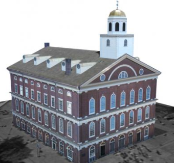 法纳尔厅建筑SU模型下载_sketchup草图大师SKP模型