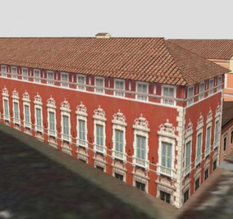 古典市政大楼建筑SU模型下载_sketchup草图大师SKP模型