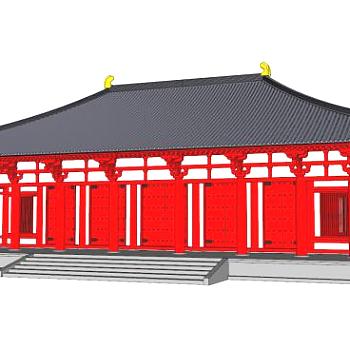 日本近藤寺建筑SU模型下载_sketchup草图大师SKP模型