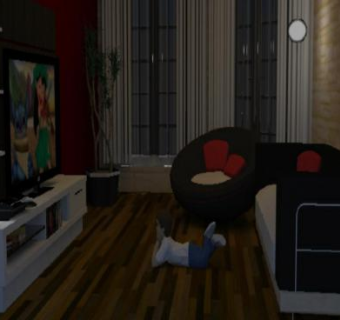 现代房间小型卧室SU模型下载_sketchup草图大师SKP模型