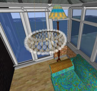 简欧工业风格室内客厅SU模型下载_sketchup草图大师SKP模型