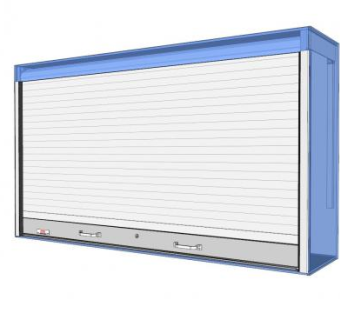 多佛卷帘门滑动门SU模型下载_sketchup草图大师SKP模型