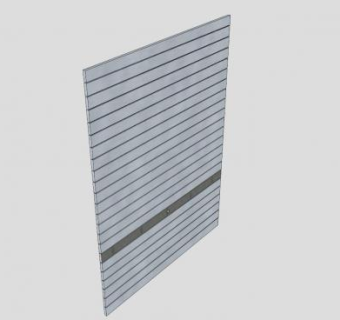 铝卷闸门SU模型下载_sketchup草图大师SKP模型