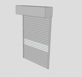 卷帘百页门SU模型下载_sketchup草图大师SKP模型
