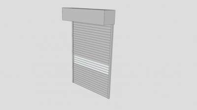 卷帘百页门SU模型下载_sketchup草图大师SKP模型