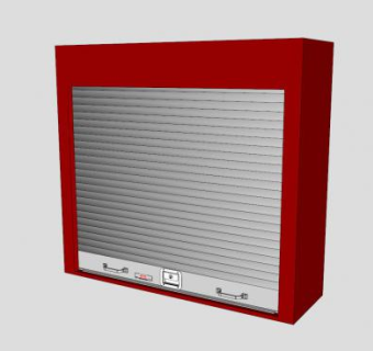 多佛卷帘门柜门SU模型下载_sketchup草图大师SKP模型