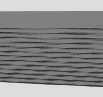金属自动滚轮卷帘门SU模型下载_sketchup草图大师SKP模型