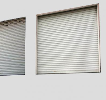 双卷帘门效果图SU模型下载_sketchup草图大师SKP模型