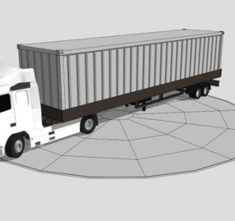 货运冷藏卡车的SU模型_su模型下载 草图大师模型_SKP模型