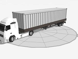 货运冷藏卡车的SU模型_su模型下载 草图大师模型_SKP模型