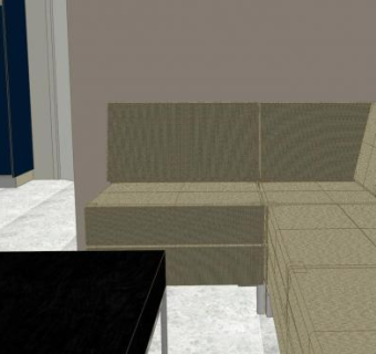 现代公寓厨房装修SU模型下载_sketchup草图大师SKP模型