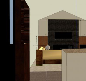 现代尼娜厨房装修SU模型下载_sketchup草图大师SKP模型