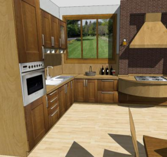 史达琳室内厨房SU模型下载_sketchup草图大师SKP模型