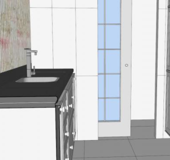 普罗旺斯室内厨房SU模型下载_sketchup草图大师SKP模型