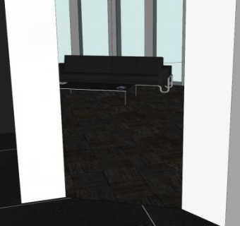 现代简约室内厨房SU模型下载_sketchup草图大师SKP模型