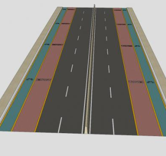 国际标准道路SU模型下载_sketchup草图大师SKP模型