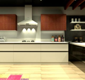 现代橱柜室内厨房SU模型下载_sketchup草图大师SKP模型