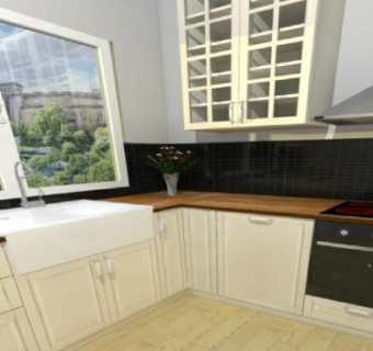 巴黎宜家美食厨房SU模型下载_sketchup草图大师SKP模型