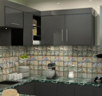 现代住宅小型厨房SU模型下载_sketchup草图大师SKP模型