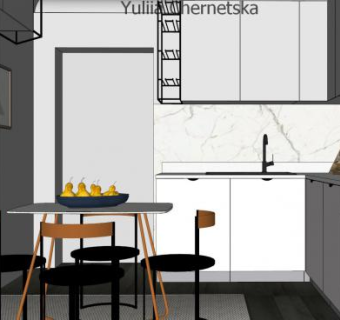 现代休闲家具厨房橱柜SU模型下载_sketchup草图大师SKP模型