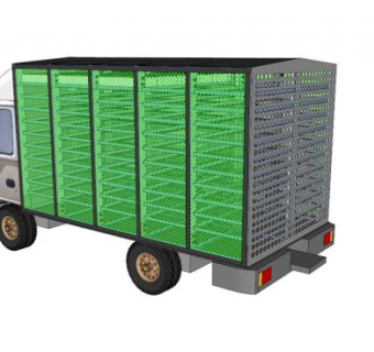 卡车小货车拉苗圃的SU模型_su模型下载 草图大师模型_SKP模型