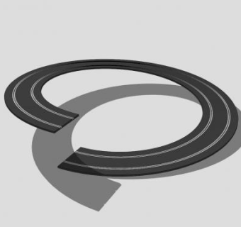 螺旋型车道SU模型下载_sketchup草图大师SKP模型