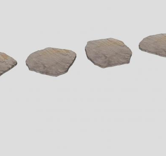 不规则溪石板SU模型下载_sketchup草图大师SKP模型