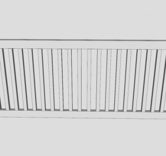 阳台护栏栏杆SU模型下载_sketchup草图大师SKP模型