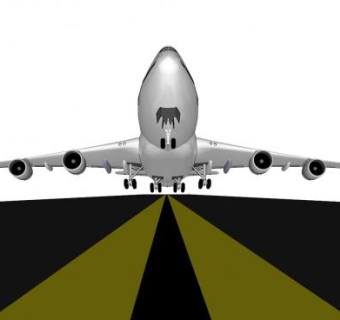 747飞机场跑道SU模型下载_sketchup草图大师SKP模型