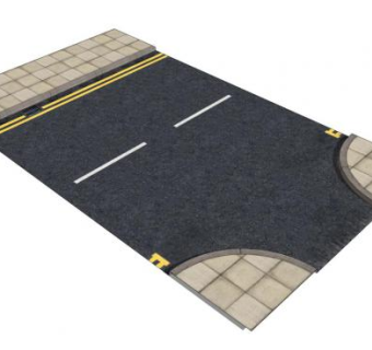 市区街道交界处SU模型下载_sketchup草图大师SKP模型