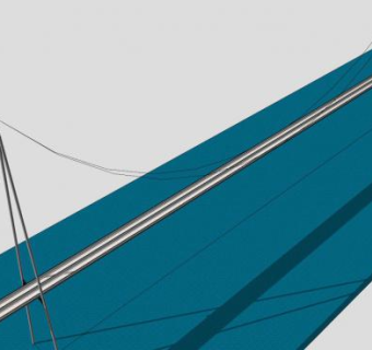 缆索悬索桥设计理念SU模型下载_sketchup草图大师SKP模型