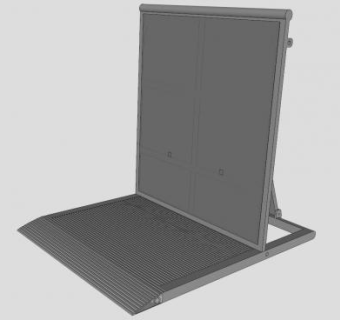 防撞护栏式SU模型下载_sketchup草图大师SKP模型