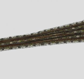 分叉三轨道SU模型下载_sketchup草图大师SKP模型