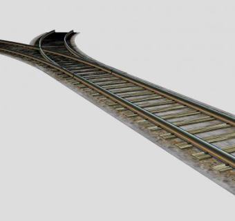 单轨分岔铁路SU模型下载_sketchup草图大师SKP模型