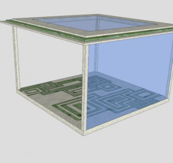 现代公园方亭SU模型下载_sketchup草图大师SKP模型