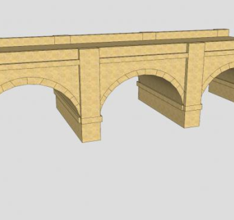 石拱桥SU模型下载_sketchup草图大师SKP模型