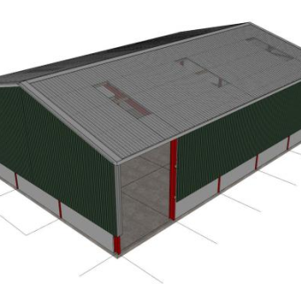 农舍农棚廊架SU模型下载_sketchup草图大师SKP模型