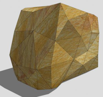 砂岩石块SU模型下载_sketchup草图大师SKP模型