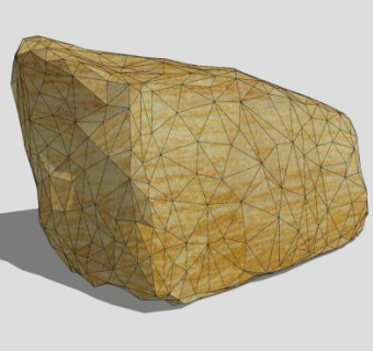 天然砂岩石块SU模型下载_sketchup草图大师SKP模型