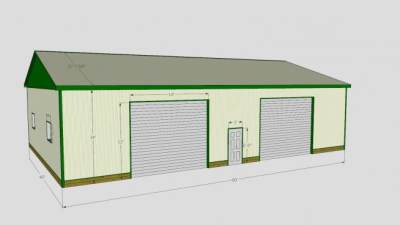 钢板谷仓建筑SU模型下载_sketchup草图大师SKP模型